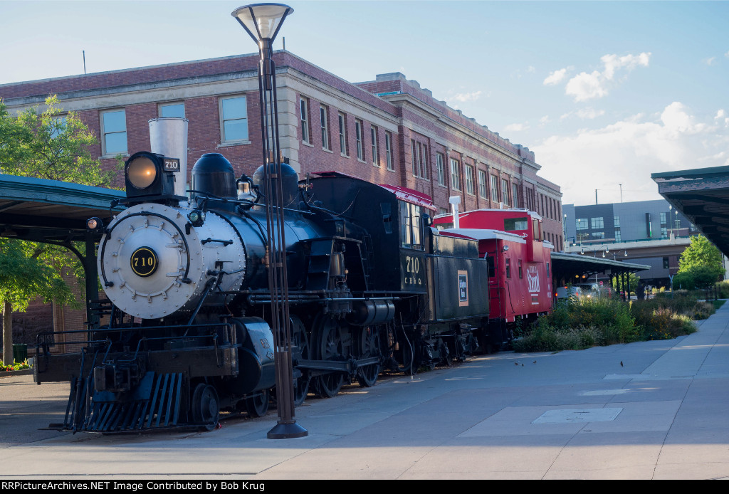 CBQ 710 on static display in Lincoln, Nebraska